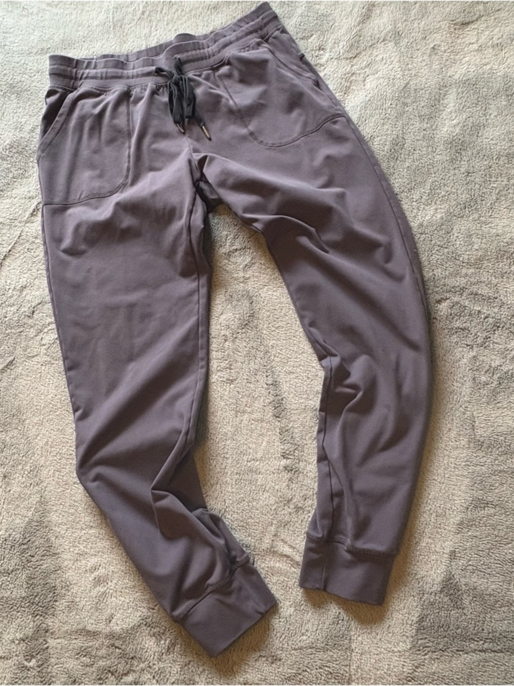 Zyia Gray Jogger Pants - Casual Elastic Waist